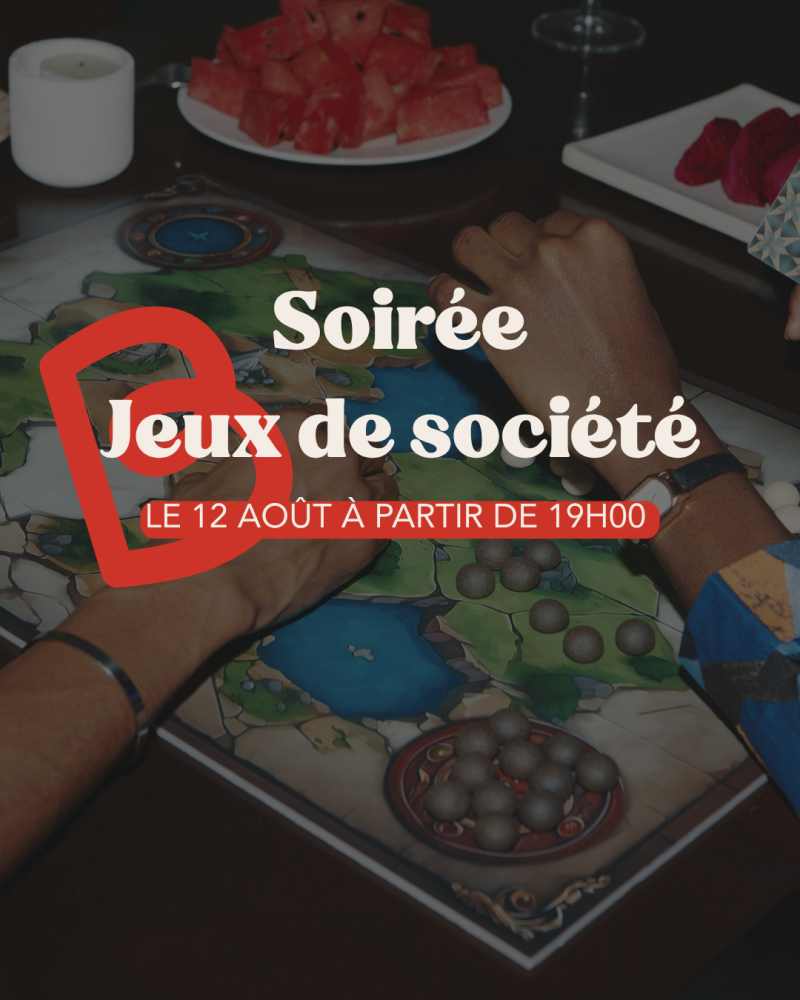 Affiche Soirée jeux de société