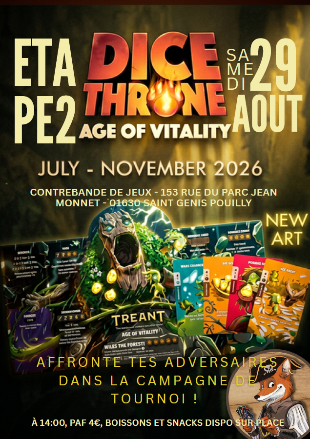 Affiche Dice Throne tournoi